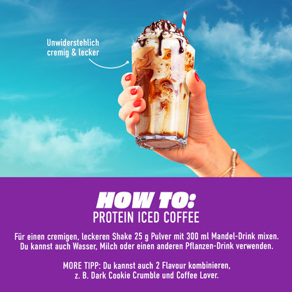 Protein Iced Coffee Dark Cookie Crumble 500g